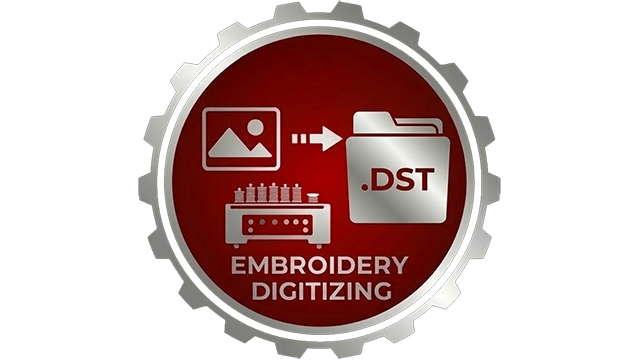 Close-up of an embroidery hoop with a colorful stitched design